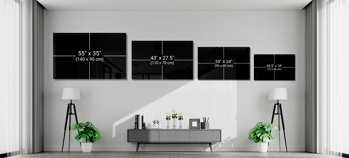 Waving American Flag in Dark Tones Glass Wall Art
