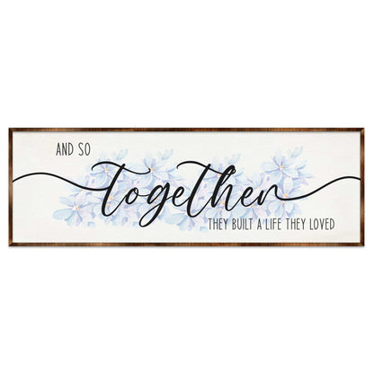Build a Life You Love - Wooden Living Room Decor - Contemporary Decor - Bedroom Wall Art - Master Bedroom Sign - 310318