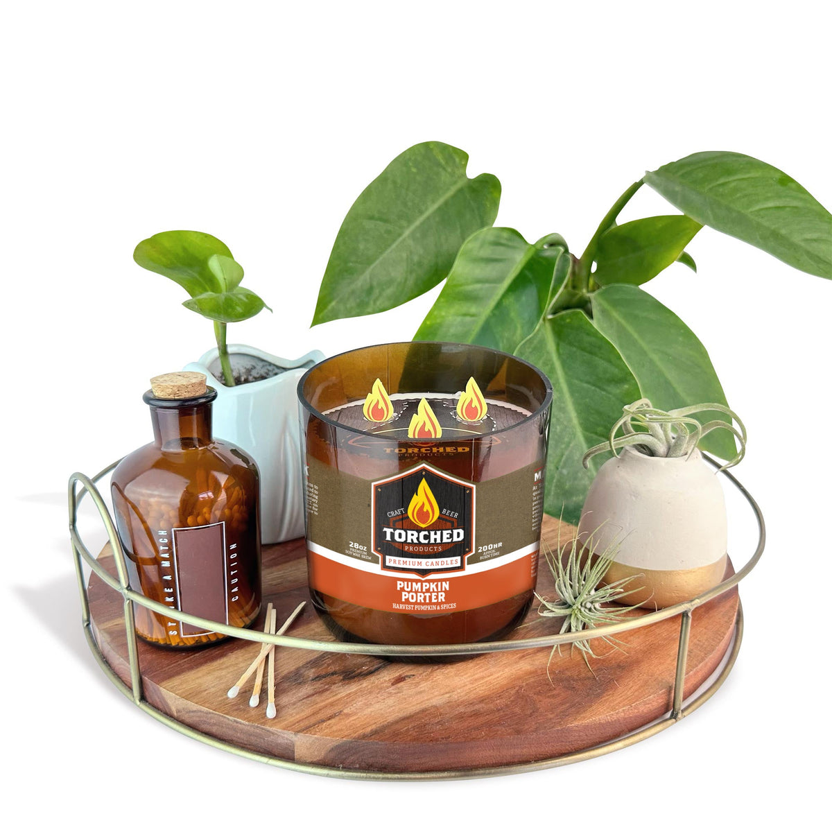 Pumpkin Porter Beer Candle