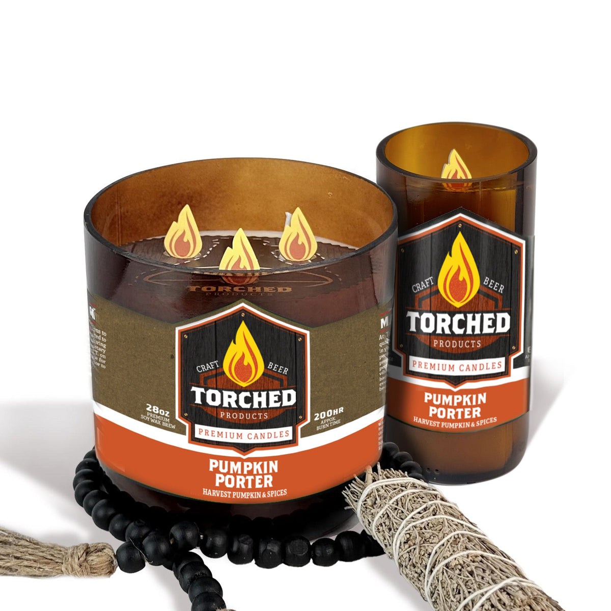 Pumpkin Porter Beer Candle