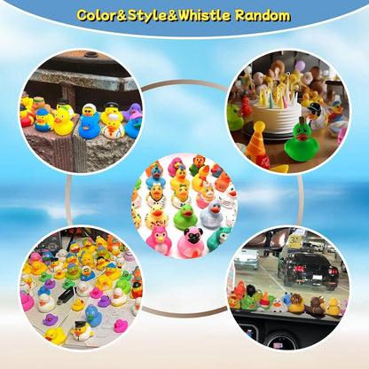 30-Pack Rubber Ducks Bulk Set – Assorted Duckies for Bath & Jeep Ducking