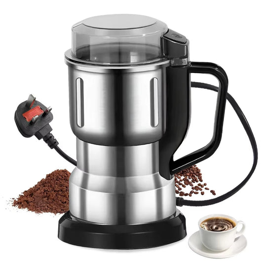 Stainless steel electric grinder for coffee spices and herbs