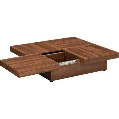 Coffee Table with Sliding Top for Storage