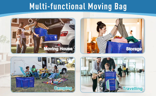 6 Pack Extra Large Heavy Duty Moving/Storage Bags