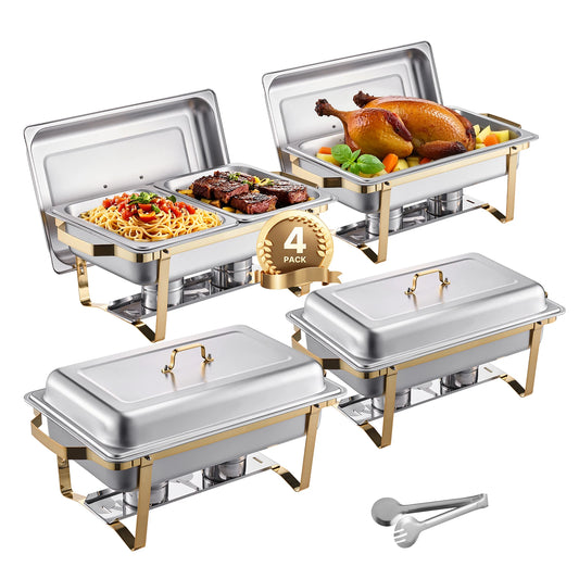 Chafing Dish Buffet Set Stainless Steel - Catering Warmer Server