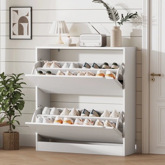 Shoe Storage Cabinet for Entryway, Free Standing