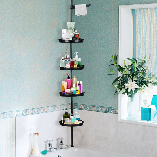 4-Tier Adjustable Shelves Bathroom Storage Organizer