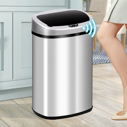13-gallon stainless steel motion sensor kitchen trash can