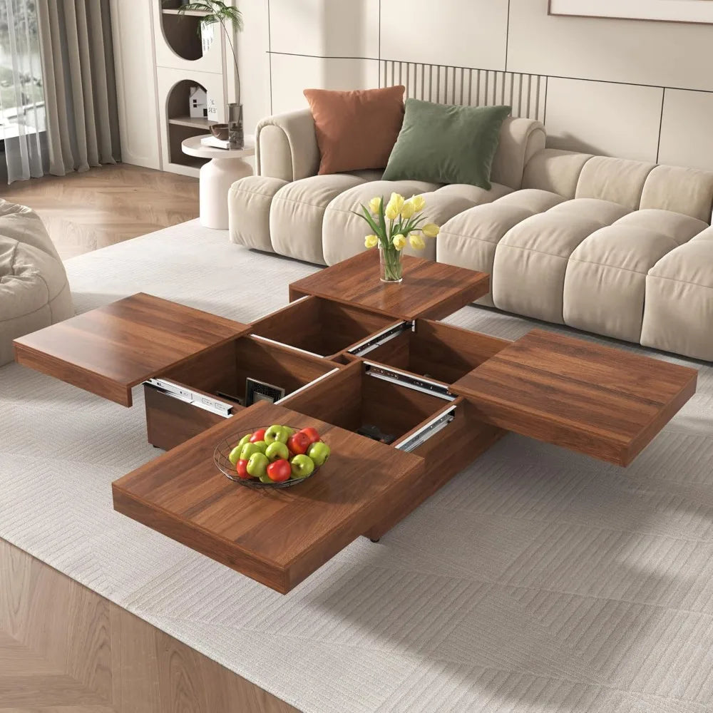 Coffee Table with Sliding Top for Storage
