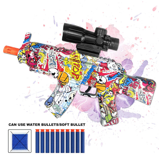 Manual gel ball blaster for outdoor games