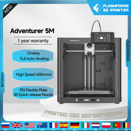 Flashforge Adventurer 5M 3d Printer High Speed