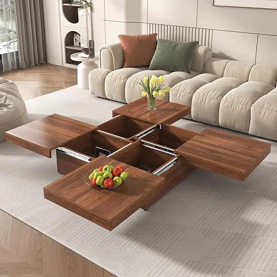 Coffee Table with Sliding Top for Storage