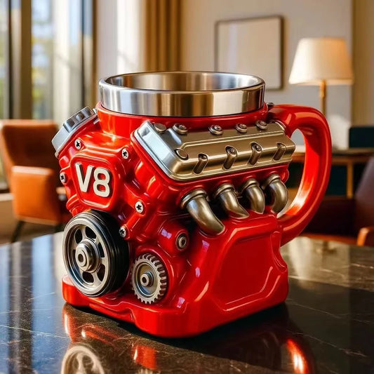 V8 Engines Stainless Steel Coffee Mug