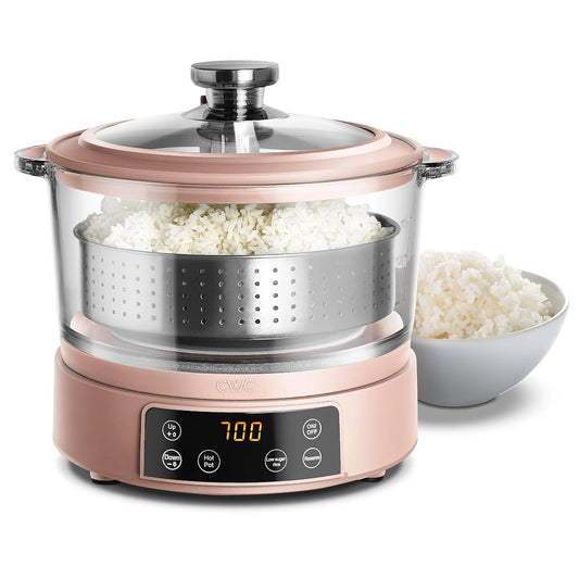 3L low-carb rice cooker with steamer basket