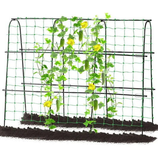 U-shaped trellis for cucumbers and climbing plants