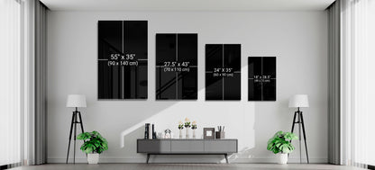 Waving American Flag in Dark Tones Glass Wall Art