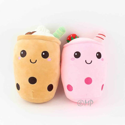 Kawaii Bubble Tea Plushie Strawberry Matcha Boba Toy Gift
