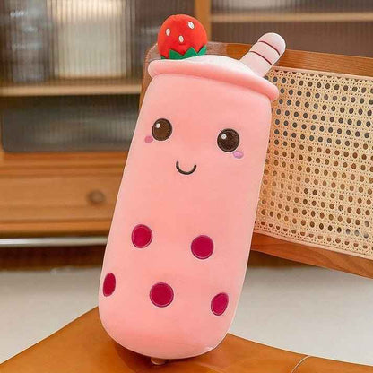 Kawaii Bubble Tea Plushie Strawberry Matcha Boba Toy Gift