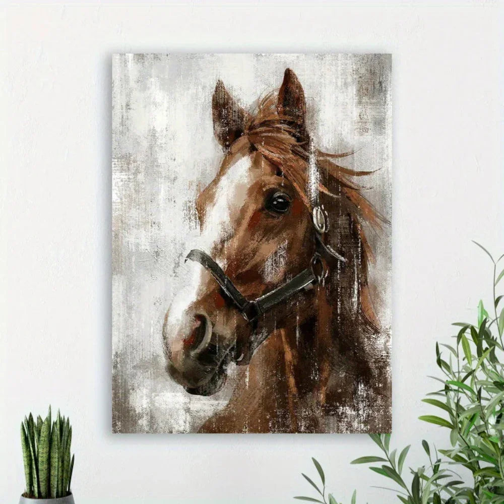 Wall Art - Wooden Brown Framed
