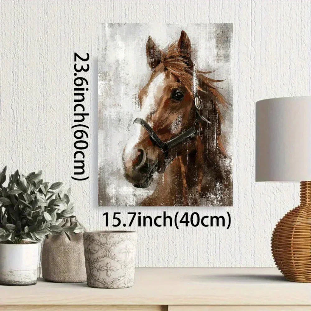 Wall Art - Wooden Brown Framed