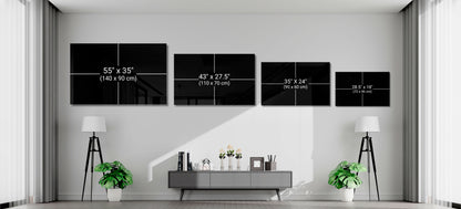 Waving American Flag in Dark Tones Glass Wall Art